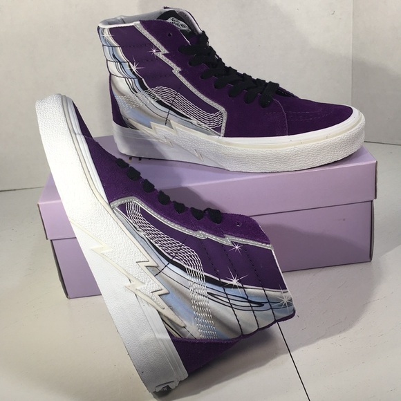 NWT Vans SK8 Hi Top Lightning Bolt Women’s 6 - Picture 10 of 10